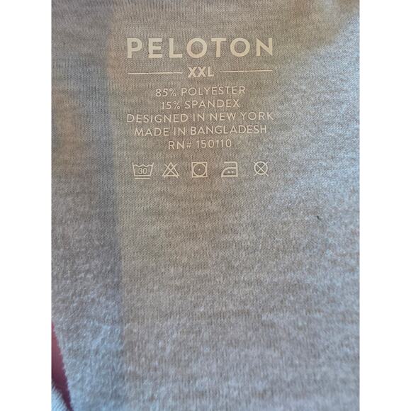 Peloton Sports Bra Wireless Non Padded Pullover Gray Logo Workout Athleisure - Picture 4 of 4